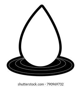 Water drop symbol cartoon