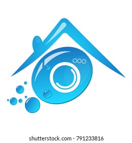 Water drop symbol for dry cleaning and laundry