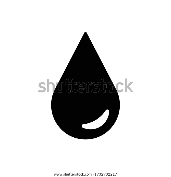 Water Drop Symbol Icon Vector Stock Vector (Royalty Free) 1932982217 ...