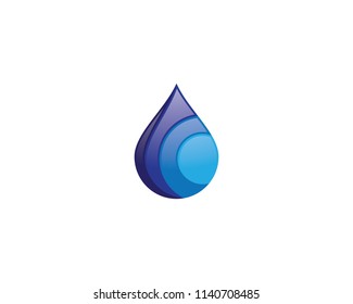 Water drop symbol illustration