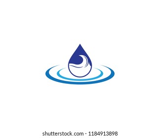 Water drop symbol illustration