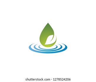 Water drop symbol illustration