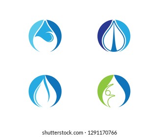 Water drop symbol illustration
