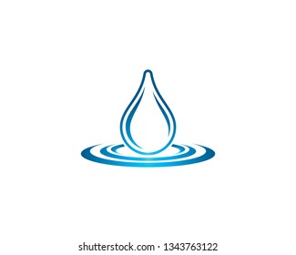 Water drop symbol illustration