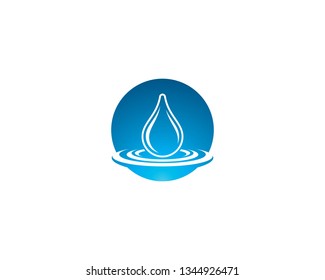 Water drop symbol illustration