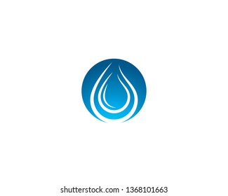 Water drop symbol illustration