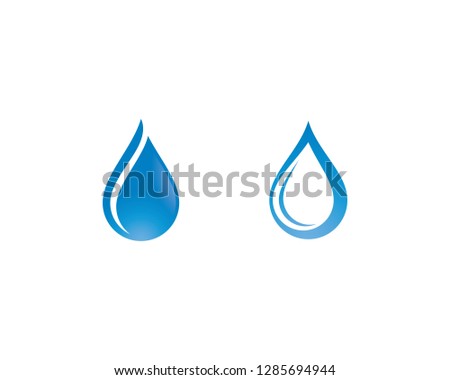 Water drop symbol illustration