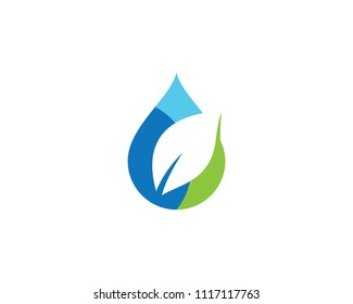 Water drop symbol illustration design