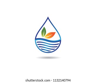 Water drop symbol illustration design