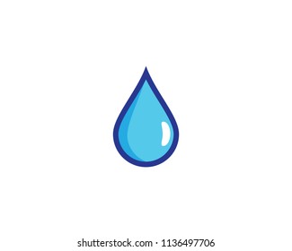 Water drop symbol illustration design