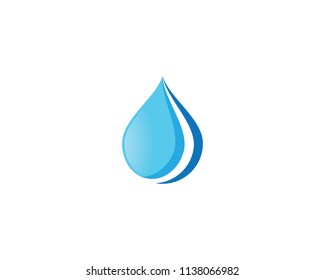 Water drop symbol illustration design