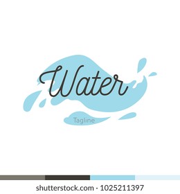Water drop symbol logo design template icon. May be used in ecological, medical, chemical, food and oil design