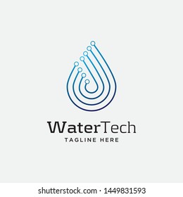 Water drop symbol logo design template.Vector