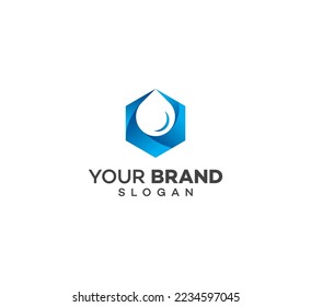 Water drop symbol logo design template icon With 3D .