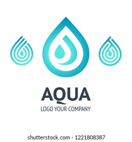 Water Drop Symbol Logo Template Icon Stock Vector (Royalty Free ...