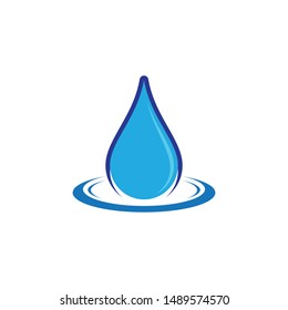 Water drop symbol vector icon