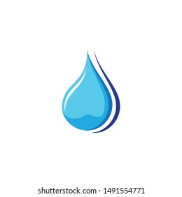 Water drop symbol vector icon