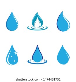 Water drop symbol vector icon