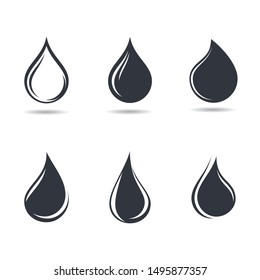 Ilustración vectorial del símbolo de caída de agua