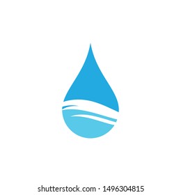 Water drop symbol vector icon