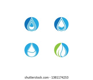 Water drop symbol vector illustration