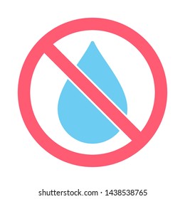 Water drop symbol - Vector rain drop icon