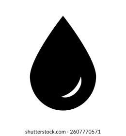 Water drop thin line icon. Editable stroke. Vector illustration