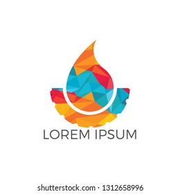Water drop and tire vector design. Car wash automotive logo design.