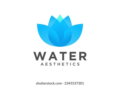 Water Drop. Usable for Business, Science, Healthcare, Medical and Nature Logos. Flat Vector