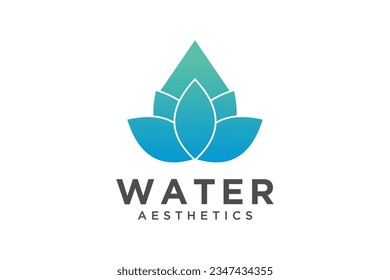Water Drop. Usable for Business, Science, Healthcare, Medical and Nature Logos. Flat Vector