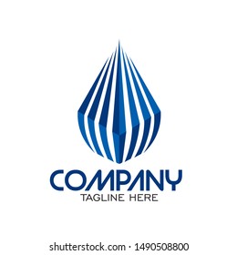 water drop vector in 3d view, good for logo water technology and industrial company 