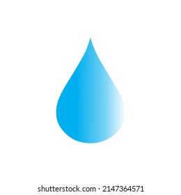 vector de caída de agua con gradiente de color, uso adecuado como icono, símbolo o diseño de elemento 