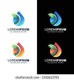 Water drop vector design set