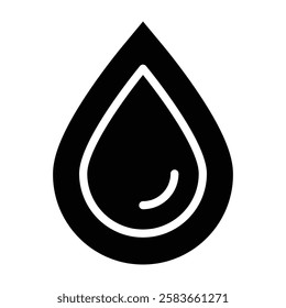 Water drop Vector Glyph Icon Vector Design