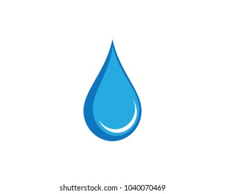 Icono de vector de caída de agua