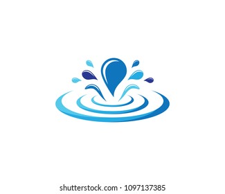 Water drop vector icon