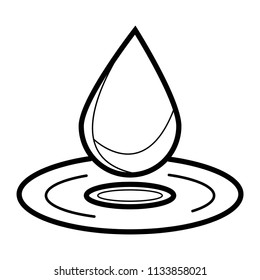 Water Drop vector icon
