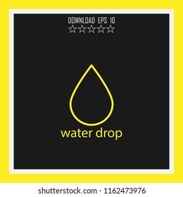 water drop vector icon