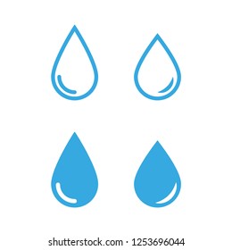 Water drop vector icon