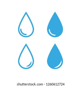 Water drop vector icon