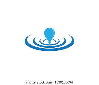 Water drop vector icon