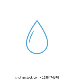 Water drop vector icon