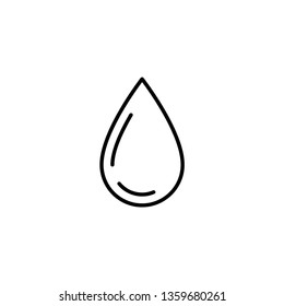 Water drop vector icon