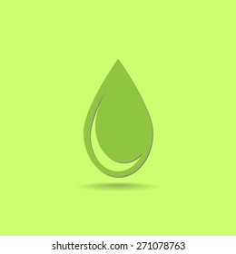 Water drop vector icon 