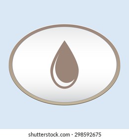 Water drop vector icon 
