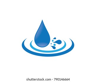 Water drop vector icon