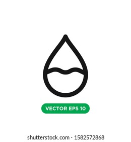 water drop vector icon design concept
