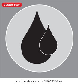 A water drop vector icon. EPS 10 