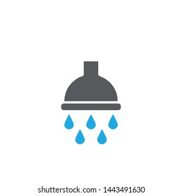 water drop vector icon flat shower