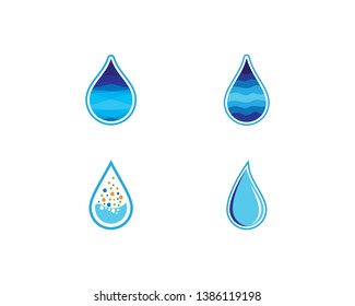 Water drop vector icon illustration